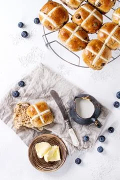 Hot cross buns Foto stock