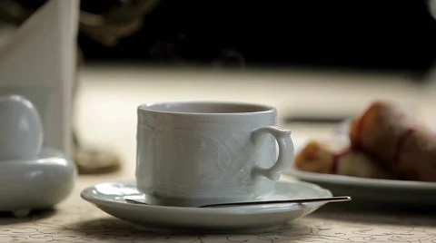 Hot cup of coffee Stock Footage 46272026