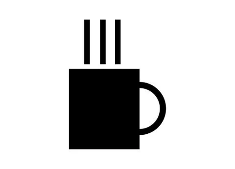 Hot cup icon Illustrazione stock