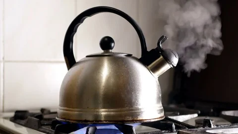 Hot cup tea kettle Stock Footage 85056739