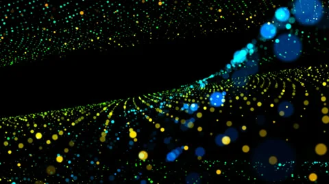 Hot Dancing Particle Strings 01 - VJ Loop Video stock 27817031