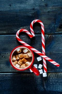 Hot dark chocolate Foto stock
