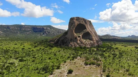 Hot day at Caatinga forest. Morro das Tocas, Itatim, Bahia, Brazil. 動画素材 107499319