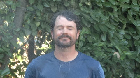 Hot Day Cool Down Dude Video stock 66577747
