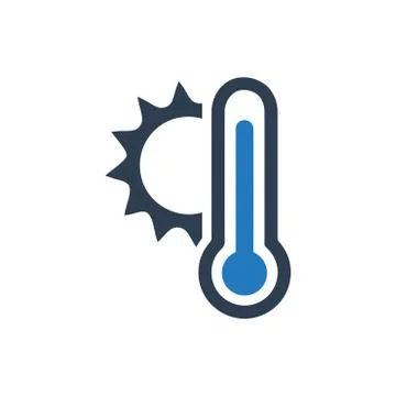 Hot Day Icon Stock Illustration