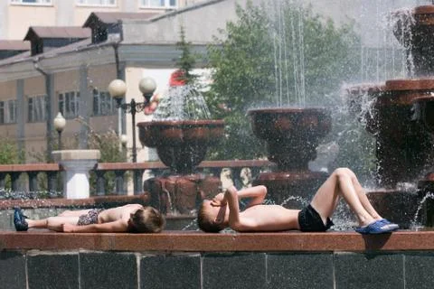 Hot day 스톡 사진