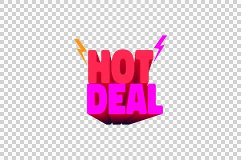 Hot deal vector design Illustrazione stock
