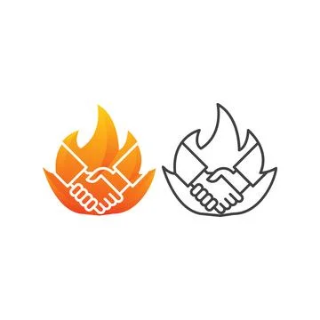 Hot deal. Vector logo icon template Stock Illustration