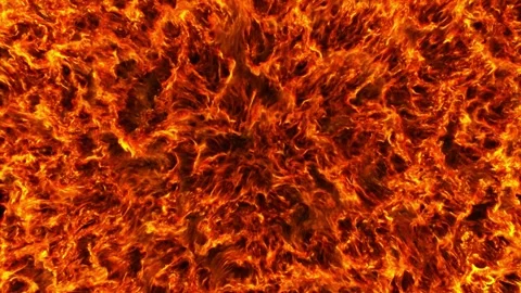 Hot Dense Fire and Flames Burning Seamless Loop Stock Footage 251366215