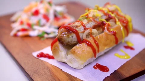 Hot Dog 1 Stock Footage 280047313