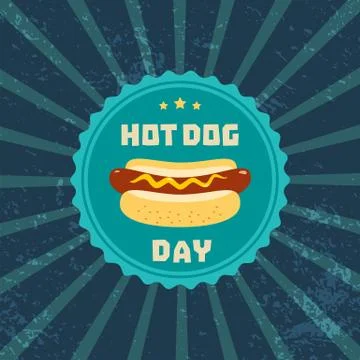 Hot dog concept Stock Illustration