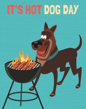 Hot dog concept Stock Illustration