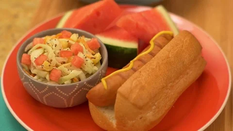 Hot Dog Stock Footage 75382398