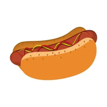 Hot dog icon Illustrazione stock