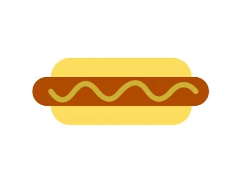 Hot dog icon Stock Illustration
