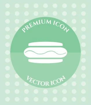 Hot Dog Icon for Web, Applications, Software &amp; Graphic Designs. Stock Illustration