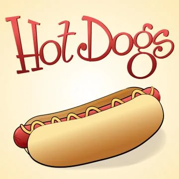 Hot dog Illustrazione stock