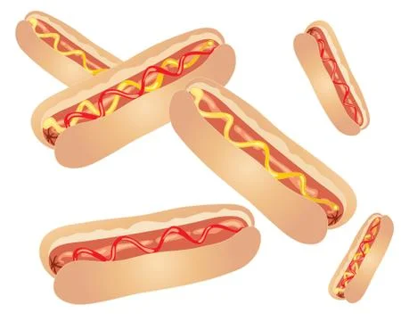 Hot dog Stock Illustration