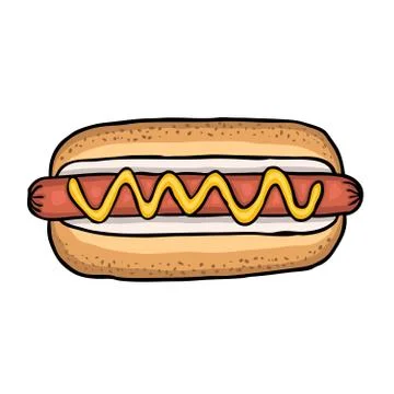 Hot dog Stock Illustration