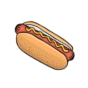 Hot dog Stock Illustration