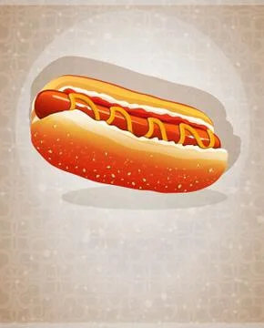 Hot dog Ilustración de archivo