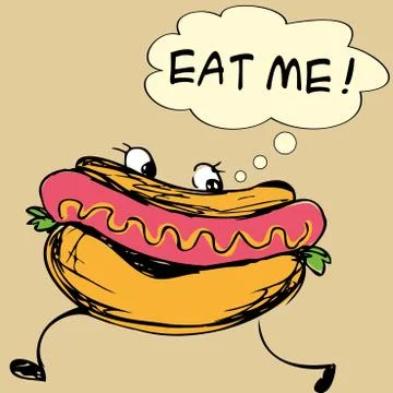 Hot dog Stock Illustration