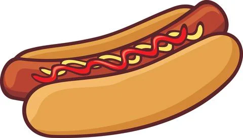 Hot dog Stock Illustration