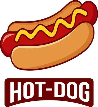 Hot Dog Illustration Stock Illustration