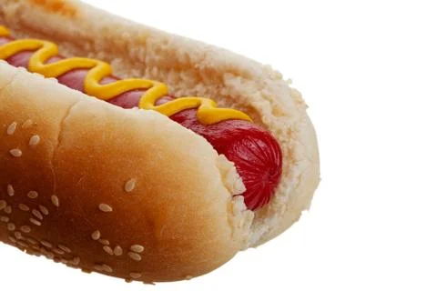 Hot dog macro Stock Photos