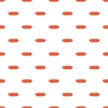 Hot dog pattern creating fast food background for design Illustrazione stock