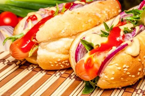 Hot dog Stock Photos