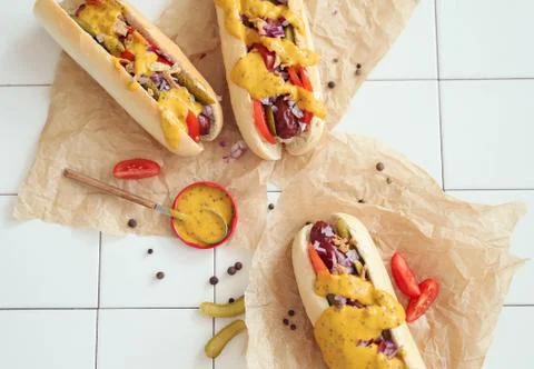 Hot dog Stock Photos