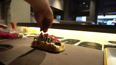 Hot dog preparation Video stock 196158985