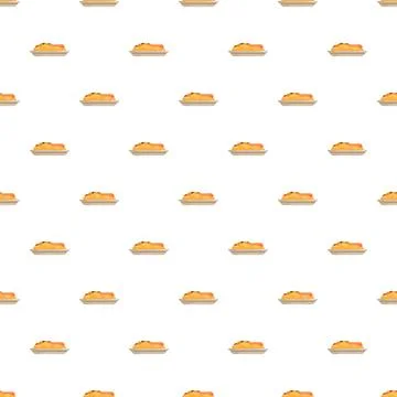 Hot dog repeating pattern on white background 스톡 일러스트