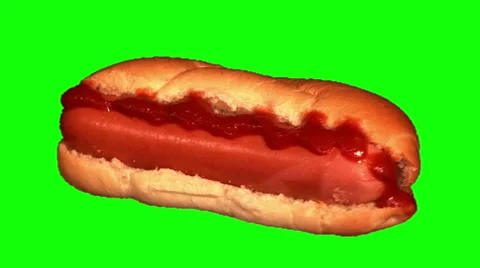 Hot dog rotating 02 Stock Footage 45736983