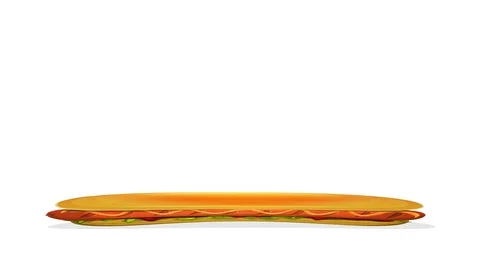 Hot Dog Sandwich Jumping Loop Stock Footage 114218594