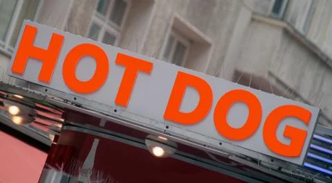 Hot dog stand Stock Photos