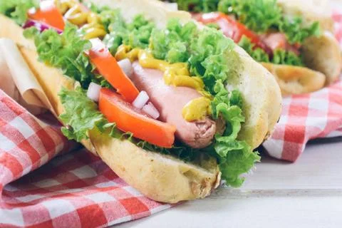 Hot dog time Stock Photos