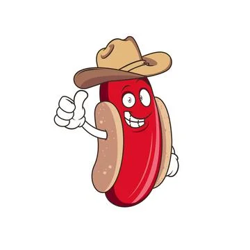 Hot dog tumbs vector Stock Illustration