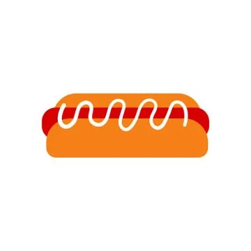 Hot dog vector design template illustration Stock Illustration