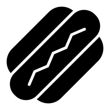 Hot dog Vector Icon Design Illustration Stock Illustration