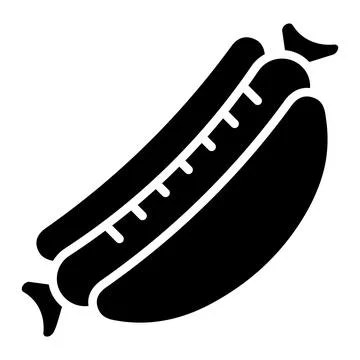 Hot dog Vector Icon Design Illustration Stock Illustration