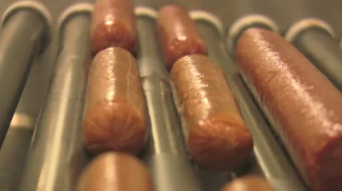 Hot Dogs cooking Stock Footage 12718743