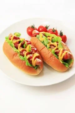 Hot dogs Stock Photos