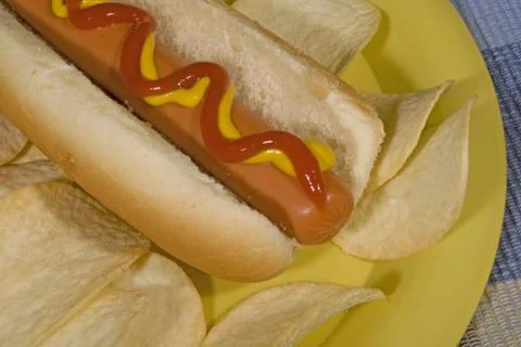 Hot dogs Stock Photos
