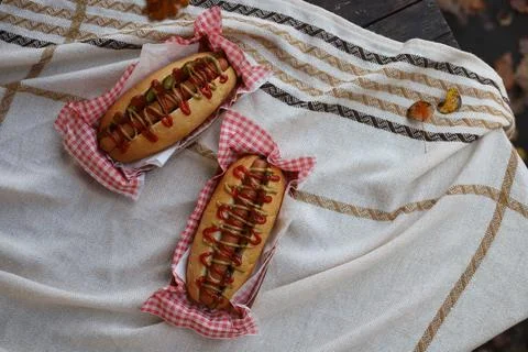 Hot dogs Stock Photos