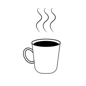 Hot drink icon. Ilustración de archivo