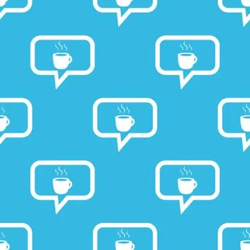 Hot drink message pattern Stock Illustration