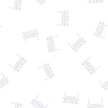 Hot drinks cups on table glyph vector seamless pattern Stockillustratie