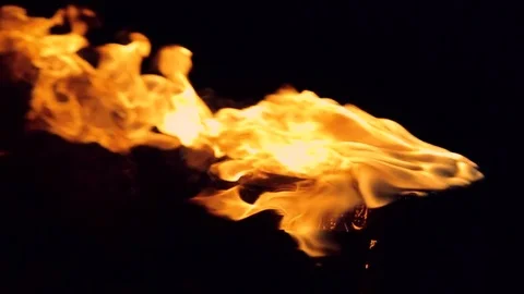 Hot drum. Hot rods hit the drum. Detailed fire isolated on black full Hd Stock Footage